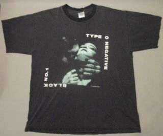 Type O Negative Bloody Kisses 1994 Vintage Black No.  1 Shirt Xl Peter Steele Blue