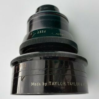 Cooke Kinetal Taylor - Hobson vintage 12.  5mm f1.  8 (T2) movie camera lens 5