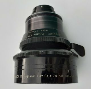 Cooke Kinetal Taylor - Hobson vintage 12.  5mm f1.  8 (T2) movie camera lens 6