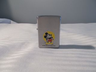 Vintage Zippo Lighter Walt Disney Mickey Mouse 1976 Or 1977