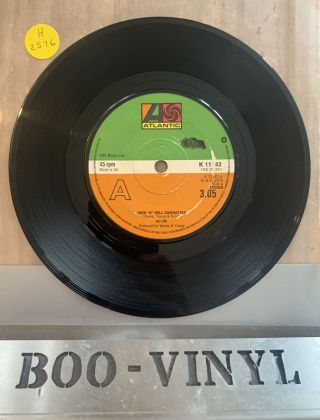 Mis - Press Ac/dc - Rock N Roll Damnation - 7” Vinyl Record No Label B Side Vg,