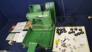 Vintage Elna Supermatic Portable Sewing Machine 722010 Stitch Cams More