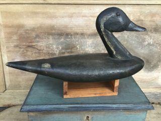 Antique vintage old wooden Early Folky Pintail Drake duck decoy 5
