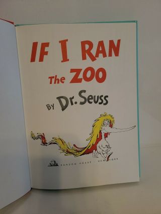 Vtg Dr Seuss If I Ran The Zoo BIG Hardcover Children Book BANNED CANCELED 6