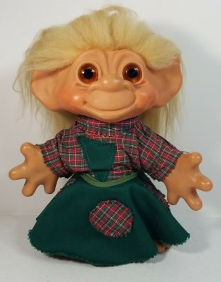 Rare Vintage 12 " 1964 Dam Things Troll Doll Rare Outfit