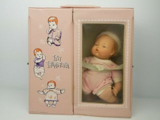Vintage Ideal Tiny Thumbelina Doll & Case Outfits Accessories 1960 