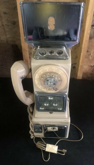 Vintage Automatic Electric Company 3 Slot Coin Rotary Payphone Extra Vault Door