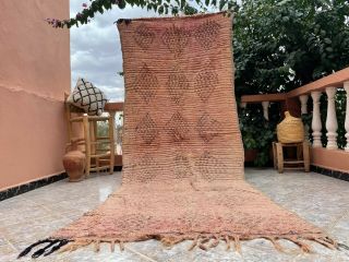 Old Handmade Moroccan Wool Rug 4 
