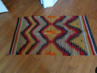 Antique Vintage Navajo Rug Weaving Blanket Saddle 65 by 35 inches 2