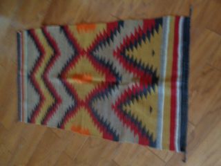 Antique Vintage Navajo Rug Weaving Blanket Saddle 65 by 35 inches 3