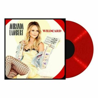 Miranda Lambert " Wildcard " Translucent Red Colored Vinyl 2lp