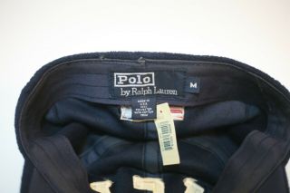 OG Vintage Polo Ralph Lauren USA Fitted Fleece Hat Medium M Rare 1992 90 ' s 1993 4