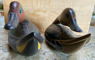 Artistic Green Wing Teal Decoys By William Hanneman