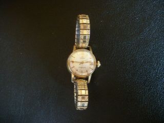 Vintage Omega Ladymatic Wrist Watch - 14 K Gold Filled.
