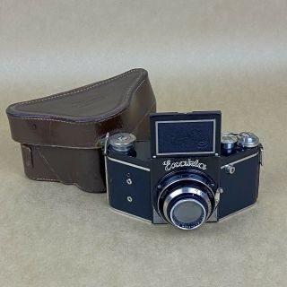Exakta B V - 5 1937 Vintage Film Camera W/ Xenar 7.  5cm 2.  8 & Leather Case - View