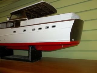 Vintage Sterling Model RC Boat Chris Craft Motor Yacht Wooden Large 40 