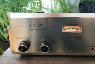Vintage HH Scott LT - 110 Stereo Vacuum tube Multiplex FM Tuner. 6