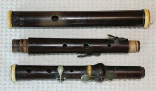 Vintage Geib York Boxwood Flute 1820s Maiden Lane Baroque Antique