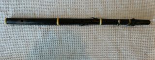 Vintage Geib York Boxwood Flute 1820s Maiden Lane Baroque Antique 3