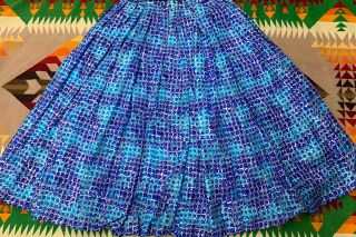 Vintage 50’s SUZY PERETTE Blue Rose Floral Rayon Cotton Cocktail Party Dress 16 3