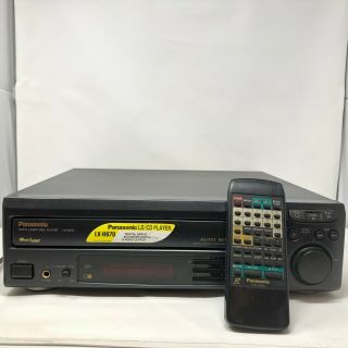 Vtg Panasonic Multi Laser Disc Player Lx - H670 W/ Remote Control Made In Japan