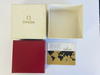Vintage Omega Speedmaster Seamaster Red Box & Paper