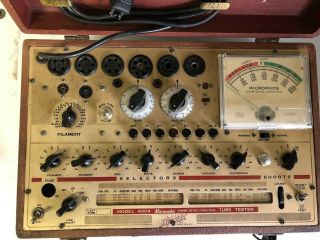 Vintage Hickok Model 600A Dynamic Mutual Conductance Tube Tester - Powers Up 2