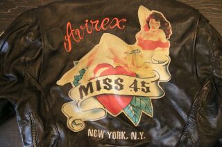 Avirex Miss.  45 Leather Biker Jacket X Vintage Medium Barely Worn