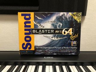 Creative Sound Blaster Awe64 Gold Ct4390 Cib Vintage Isa Sound Card