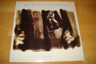 Neil Young & Crazy Horse Life 1987 Factory Geffen Lp