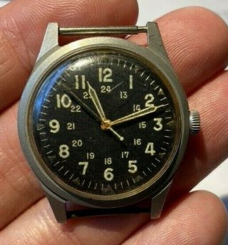 Vintage Benrus Military Wrist Watch Dtu 2ap 11/64 Pre - Vietnam Era Needs Work