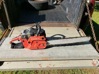 Vintage Jonsered 70 E Muscle Chainsaw Runs AS - IS Top Model 70cc 135 PSI 5