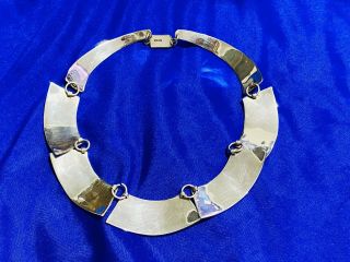 Vintage Xena WP Sterling Silver Chakram Necklace with box bag No Prop 6