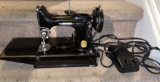 Vintage 1950’s Singer Featherweight 221 - 1 Sewing Machine Ah577039