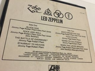 Led Zeppelin IV Zoso 3 3/4 IPS Reel To Reel Vintage 4