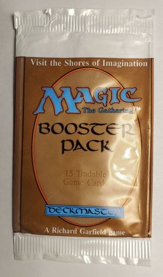 Empty Alpha / Beta Booster Pack - Mtg - Magic The Gathering - Vintage Alpha