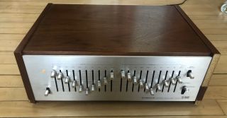 Vintage Pioneer Sg - 9500 Stereo Graphic Equalizer - Wood Case - Japan