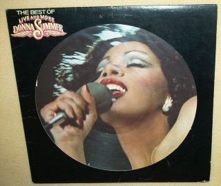 Donna Summer - The Best Of Live And More Picture Disc Lp,  Vg,