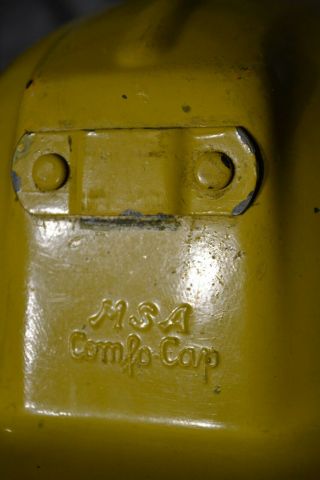 Vintage MSA Comfo Cap Low Vein Miners Helmet - Yellow 4