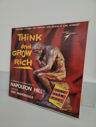 Think And Grow Rich By Napoleon Hill/earl Nightingale Lp Vinyl Record Rare