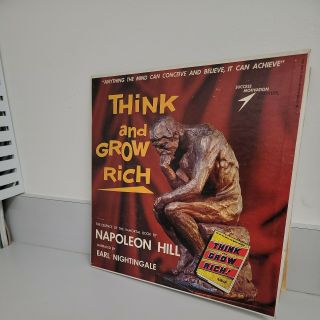 THINK AND GROW RICH BY NAPOLEON HILL/EARL NIGHTINGALE LP Vinyl Record RARE 2
