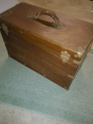 Vintage Machinists 7 - Drawer Solid Oak Wood Chest Tool Box (Sipco) 6