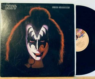Kiss Gene Simmons Lp With Poster