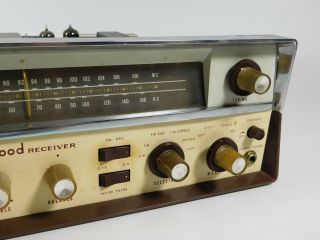 Kenwood KW - 40 Vintage Tube Stereo Receiver Amplifier (powers up, ) 3
