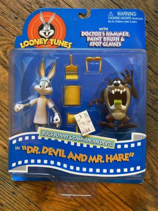 Playmates 1997 Looney Tunes Dr Devil Mr Hare Bugs Bunny Tasmanian Devil Taz
