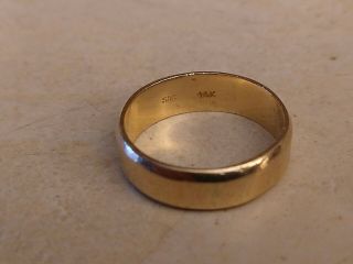 Vintage 14k Gold Wedding Band Ring Men 