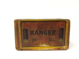 Winchester Ranger Smokeless 12 Ga EMPTY 2 Piece Ammo Box Flying Ducks 4118 - RS 5