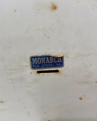 Vintage Union Made Monarch Medicine Cabinet Mirror Hurricane Globes Lights DIY 5