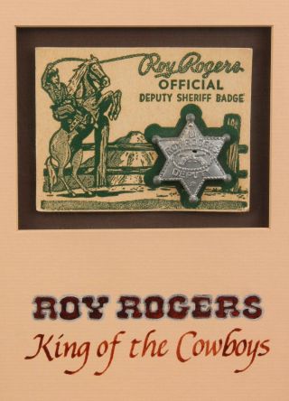 Vintage Authentic Roy Rogers & Dale Evans Signed Photo,  Toy Badge & Comic Book 4