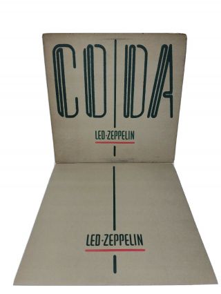 Led Zeppelin ‎coda Vinyl Record Lp 1982 Swan Song Embossed Vintage